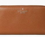 Kate Spade Leila Large Continental Wallet Brown Leather ZipAround WLR003... - £61.07 GBP