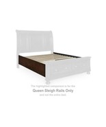 Porter - Rustic Brown - Sleigh Queen Rails - $3,521.01 MXN
