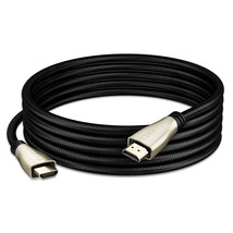 Premium Braided HDMI 2.1 8K 60Hz 48Gpbs Cable 10ft - £17.49 GBP