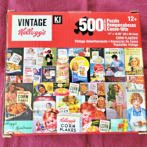 KI Vintage Kellogg&#39;s Corn Flakes 500 PC Puzzle 11&quot; x 18.25&quot; Complete - £7.08 GBP
