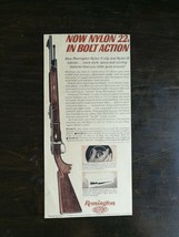 Vintage 1962 Remington Nylon .22 Bolt Action Rifle Original Ad - $6.64