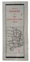 Road Map Fairfield Bay The Greers Ferry Lake Area Arkansas USA Area Streets - £12.86 GBP