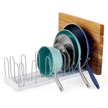 YouCopia StoreMore Expandable Pan and Lid Rack, Adjustable Pot Lids and Pans Org - £40.05 GBP