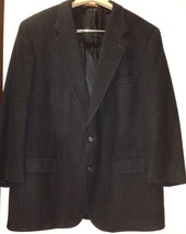  Brooks Brothers Men Blazer Spot Jacket Coat 2-Button Camel Hair Black Sz:46 Reg - £160.05 GBP