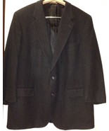  Brooks Brothers Men Blazer Spot Jacket Coat 2-Button Camel Hair Black S... - £157.24 GBP