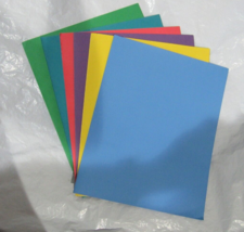 Lot of 6 Matted Solid Colors 2-Pocket Paper Folder for 8.5″X11″ by TopFl... - $6.95