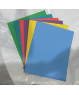 Lot of 6 Matted Solid Colors 2-Pocket Paper Folder for 8.5″X11″ by TopFl... - £5.44 GBP