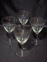 Vintage West Virginia Glass Specialty ROYAL 6.25&quot; Wine Water Glass - Set... - $599.17 MXN