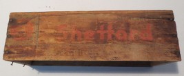 VTG DECORATIVE ADVERTISING SHEFFORD WOOD 5 LB PIMIENTO CHEESE BOX GREEN ... - $15.00