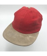 Vintage Country Gentlemen Red Wool with Suede Brim Strapback Cap Hat - $470.04 MXN