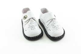 TENDER TOES Unisex Toddler Baby Rubber Sole Leather White Shoes 9502BK/9... - $243.19 MXN+