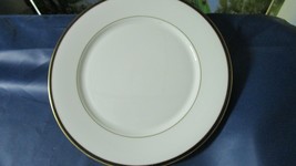 Lenox Kristy White Black Gold Rim Soup, Dinner Plates Mugs Pick One - $29.99