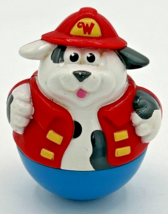 2003 Hasbro Playskool Weebles Fire Fighter Dog Figurine Toy SKU U219 - £15.22 GBP