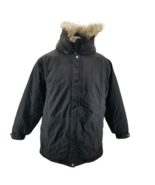 Eddie Bauer Goose Down Parka Faux Fur Hood Black Winter Coat Women's XXL - $107.38