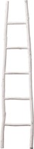 White Wood Blanket Ladder, Decorative Painter, Creative Co-Op Da1901. - $53.99