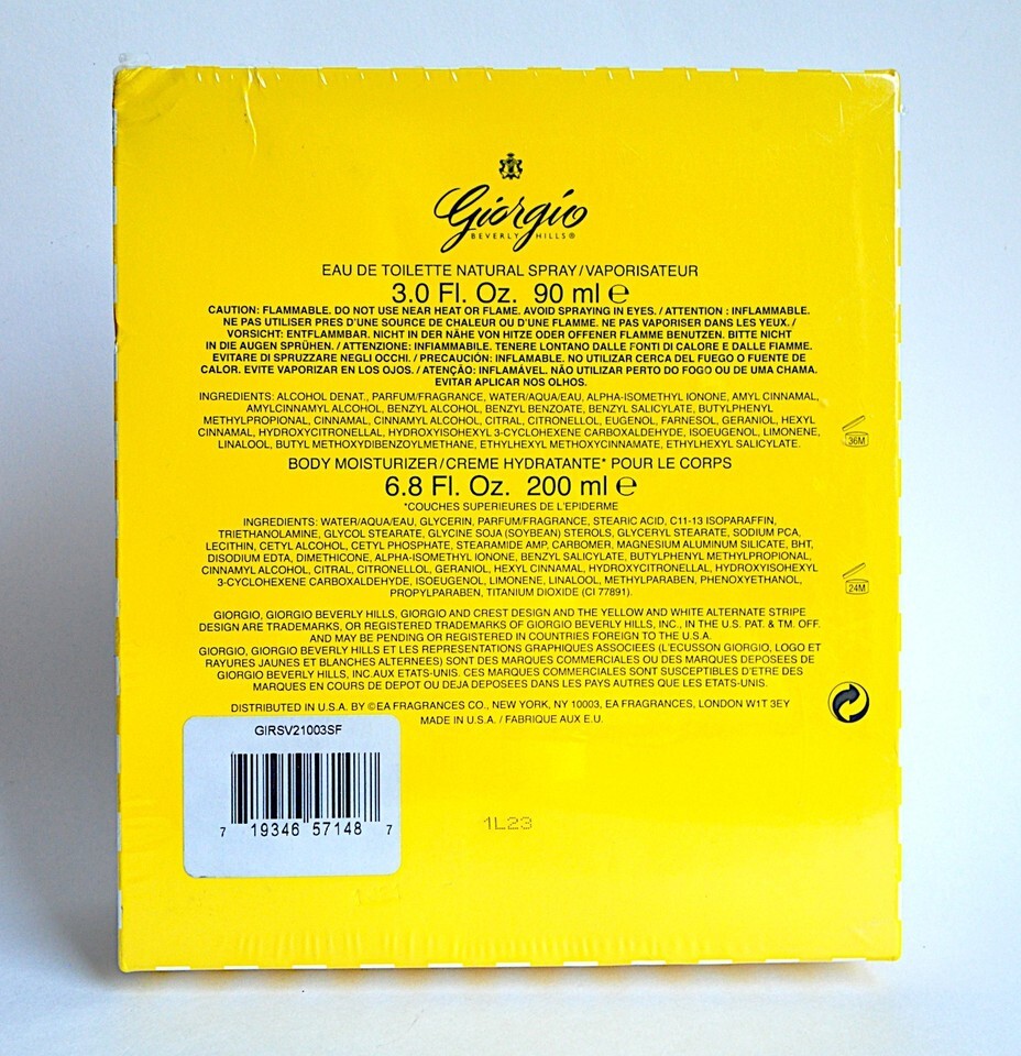 Giorgio Beverly Hills 2pc Gift Set 3 oz EDT Spray 6.8 oz Body Moisturizer Lotion Item image 2