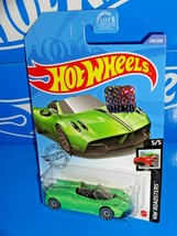 Hot Wheels 2020 Factory Set HW Roadsters #241 &#39;17 Pagani Huayra Roadster Green - £3.11 GBP