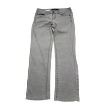 Calvin Klein Jeans Pants Womens 6 Gray Denim Flat Front Straight Pockets Bottoms - $29.68