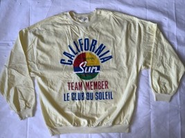 Vtg California Sun Le Club Du Soleil Raised Letter LS Shirt TaylorT 87 M... - £38.91 GBP