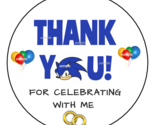 12 Sonic the Hedgehog Birthday Stickers, party favors, labels ,2.5&quot;, tha... - $11.99