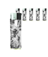 Vintage New Years Eve D2 Lighters Set of 5 Electronic Refillable Butane - $15.79