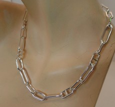 Mia Fiore Made in Italy Daydema Bronze Italy Silver Thick Unusual Chain 16&quot; 42 G - £63.30 GBP
