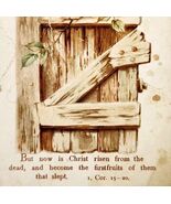 1930s Religious Card Christ Is Risen Birds Flowers Christian Ephemera E88G - €17,06 EUR