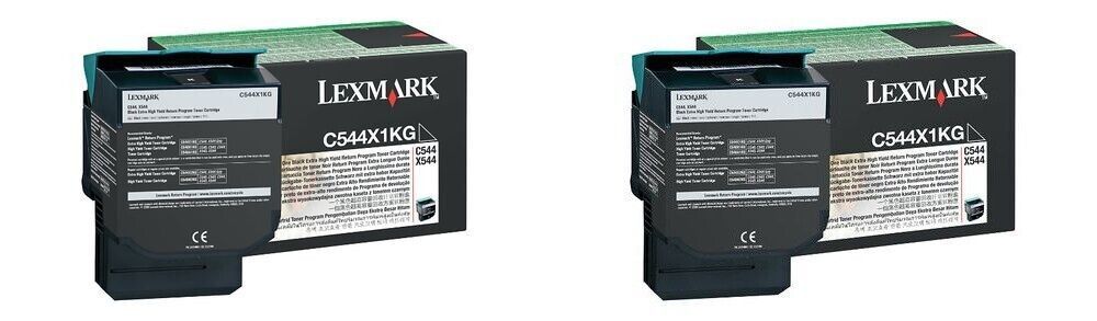 GENUINE LEXMARK EXTRA HI-YLD BLACK CARTRIDGE C544X1KG - $58.45