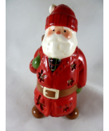 Hallmark SANTA CLAUS Christmas Tea Light Candle Holder 7.5&quot; ceramic Exce... - $16.16 CAD