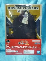 Ichiban Kuji One Piece Revolutionary Flame Prize F Clear File Sticker Se... - $34.99