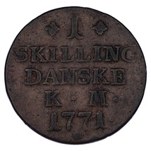 1771 Denmark 1 Skilling Coin In VF, Km #616.1-
show original title

Orig... - $809.73 MXN