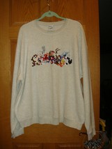 Warner Bros. Character Embroidered Sweatshirt XL Top  - $41.99