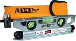 Johnson Level &amp; Tool 40-6164 Magnetic Torpedo Laser Level Red 1 Laser Level - $84.94