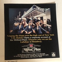 1987 Best Western Milford Plaza Hotel Vintage Print Ad Advertisement  PA1 - $7.91