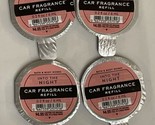 NEW 4-Pack INTO THE NIGHT Scentportable CAR Fragrance Refill Bath &amp; Body... - £17.56 GBP