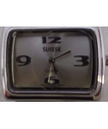 Suisse P700 Women&#39;s Wrist Watch  Plaid Black Tan &amp; Red Band 6996 - £32.24 GBP