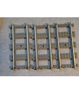 Lot of 3 Lego 2865 9V Electric Train Straight Track Rails Dark Gray 4515 - $14.58 CAD