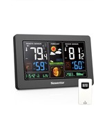 Newentor Wireless Weather Station Indoor Outdoor Thermometer Atomic Cloc... - €24,69 EUR