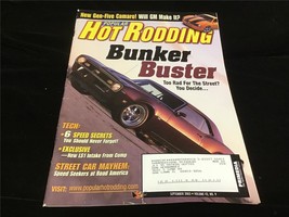 Popular Hot Rodding Magazine Sept 2003 Bunker Buster Too Rad for the Street? - £8.67 GBP