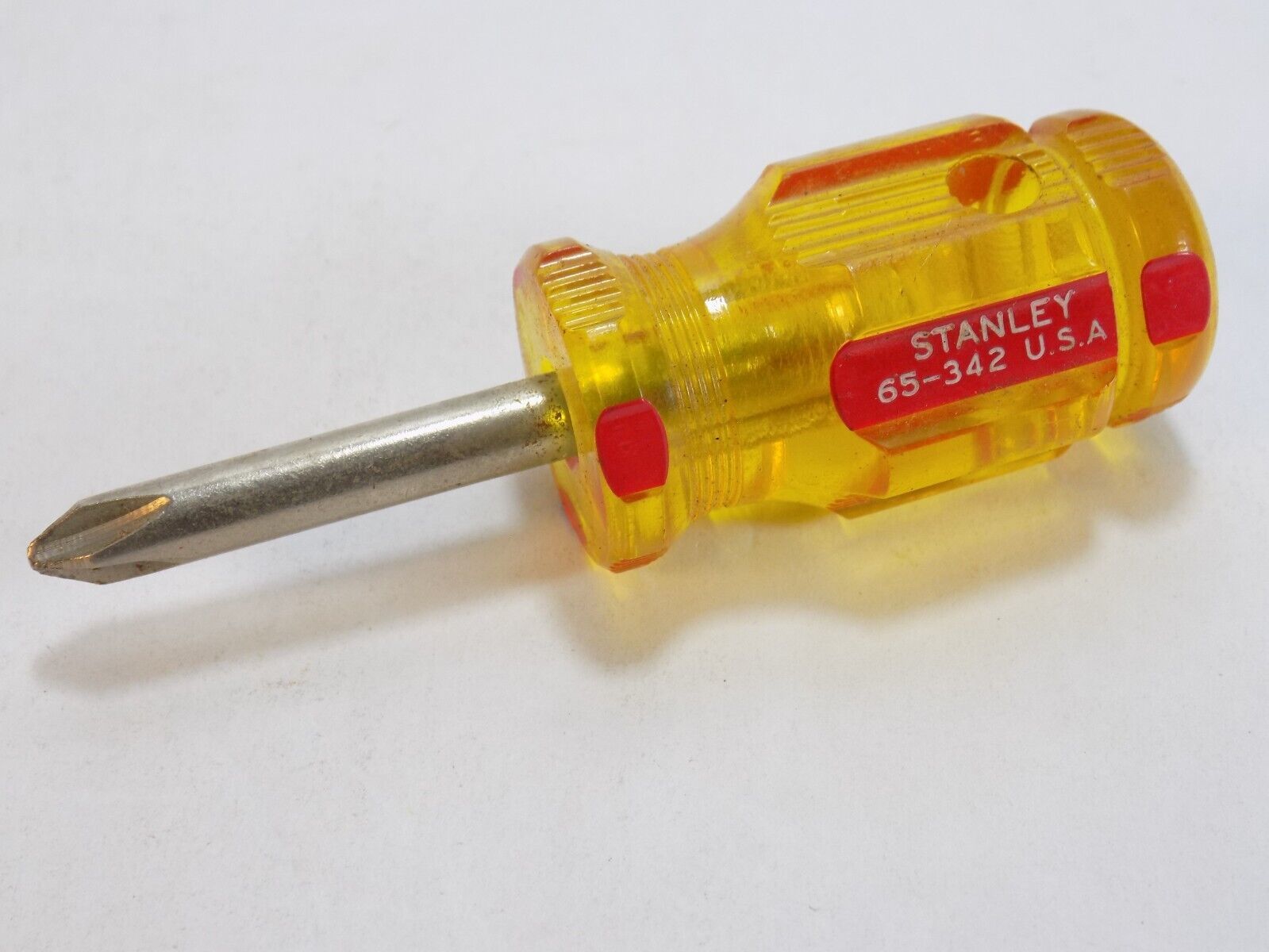 VINTAGE STANLEY STUBBY PHILLIPS HEAD SCREWDRIVER 65-342 EXCELLENT SHAPE ... - $9.89