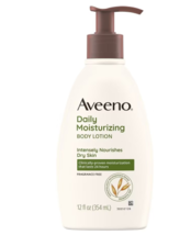Aveeno Daily Moisturizing Lotion with Oat for Dry Skin Fragrance Free 12... - £31.59 GBP