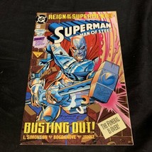 Vintage DC Comics Superman Man of Steel Issue 22 Busting Out! Comic Book - £9.49 GBP