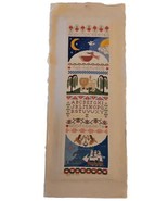 Vintage Finished Cross Stitch Sampler Spiritual Creation of Heaven and E... - £43.15 GBP
