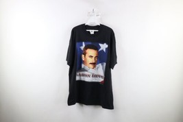 Vintage Y2K 2002 Mens XL Faded Spell Out Aaron Tippin Band T-Shirt Black Cotton - £34.79 GBP
