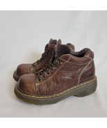 Vintage Dr Doc Marten Boots Size 7 Brown Ankle Chunky Y2K AW004 EU 39 90&#39;s - $1,073.11 MXN