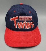 Minnesota Twins ANNCO Professional model Split Bar Vintage Snapback Cap Hat MLB - £19.02 GBP