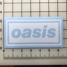 Oasis Logo 6&quot;&quot; Wide White Vinyl Decal Sticker New - £9.13 GBP