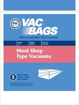 DVC Fits Most Shop Vac Type Canisters Vacuum Cleaner Bags [ 5 Bags ] - $6.62