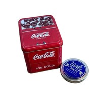 Coca Cola Tin Container Cooler Drink Coke In Bottles York Peppermint Sm Tin - £6.68 GBP