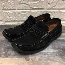 Donald J Pliner Men&#39;s Slip-On Black Suede Leather Driving Shoes Size 9 L... - £54.27 GBP